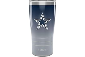 Tervis Traveler NFL Dallas Cowboys - Ombre Triple Walled Insulated Tumbler Travel Cup Keeps Drinks Cold & Hot, 20oz, Stainless Steel