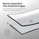 BlueSwan Case for MacBook Air 13.3 M1 A2337 A2179 A1932 Frosted Clear view 3