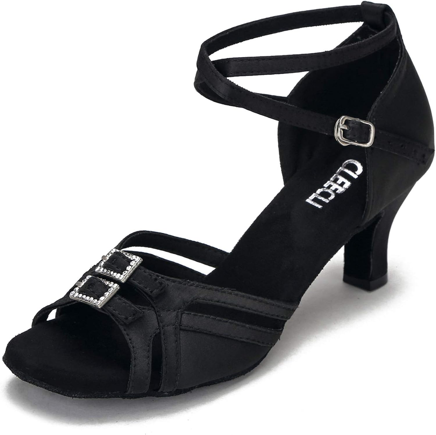 CLEECLI Women's Ballroom Dance Shoes Latin Salsa Dance Shoes TStrap