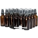 (24 Pack) 2 oz. Amber Boston Round with Black Treatment Pump