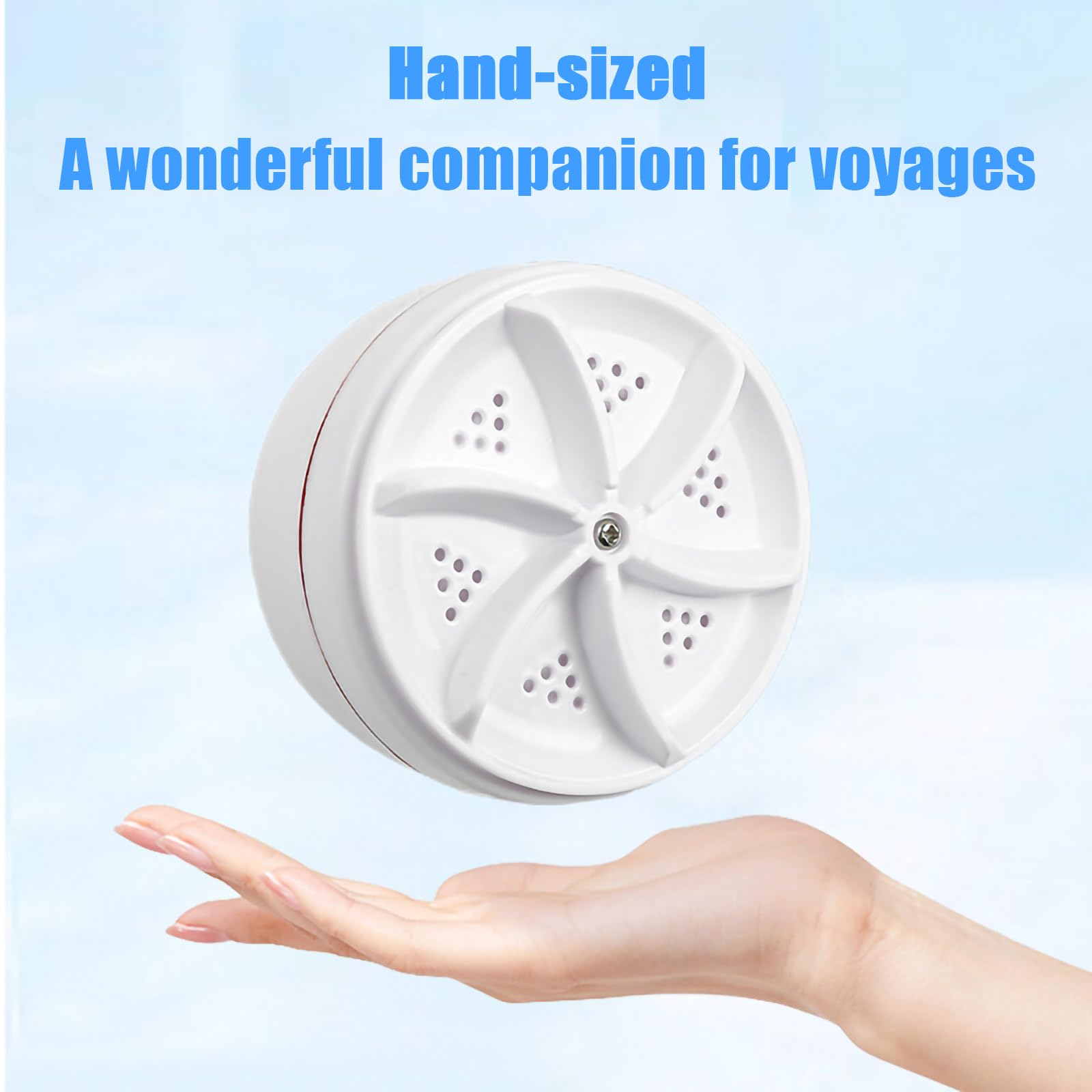 Mini portable USB Washing Machine | Sink Washing Machine Ultrasonic Turbo Washer for Clothes and Dishes. Perfect for Travel, Business, Camping, Home, College, RV, and Apartments