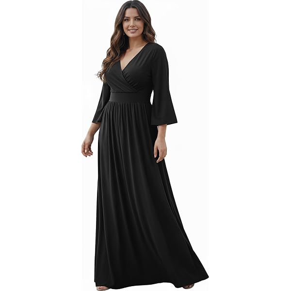 KOH KOH Petite Womens Long Kaftan Caftan Short Sleeve Empire Waist Flowy  V-Neck Summer Bridesmaid Evening Sexy Cute Modest Maternity Gown Gowns Maxi Dress  Dresses, Nude Champagne Brown S 4-6 at Amazon