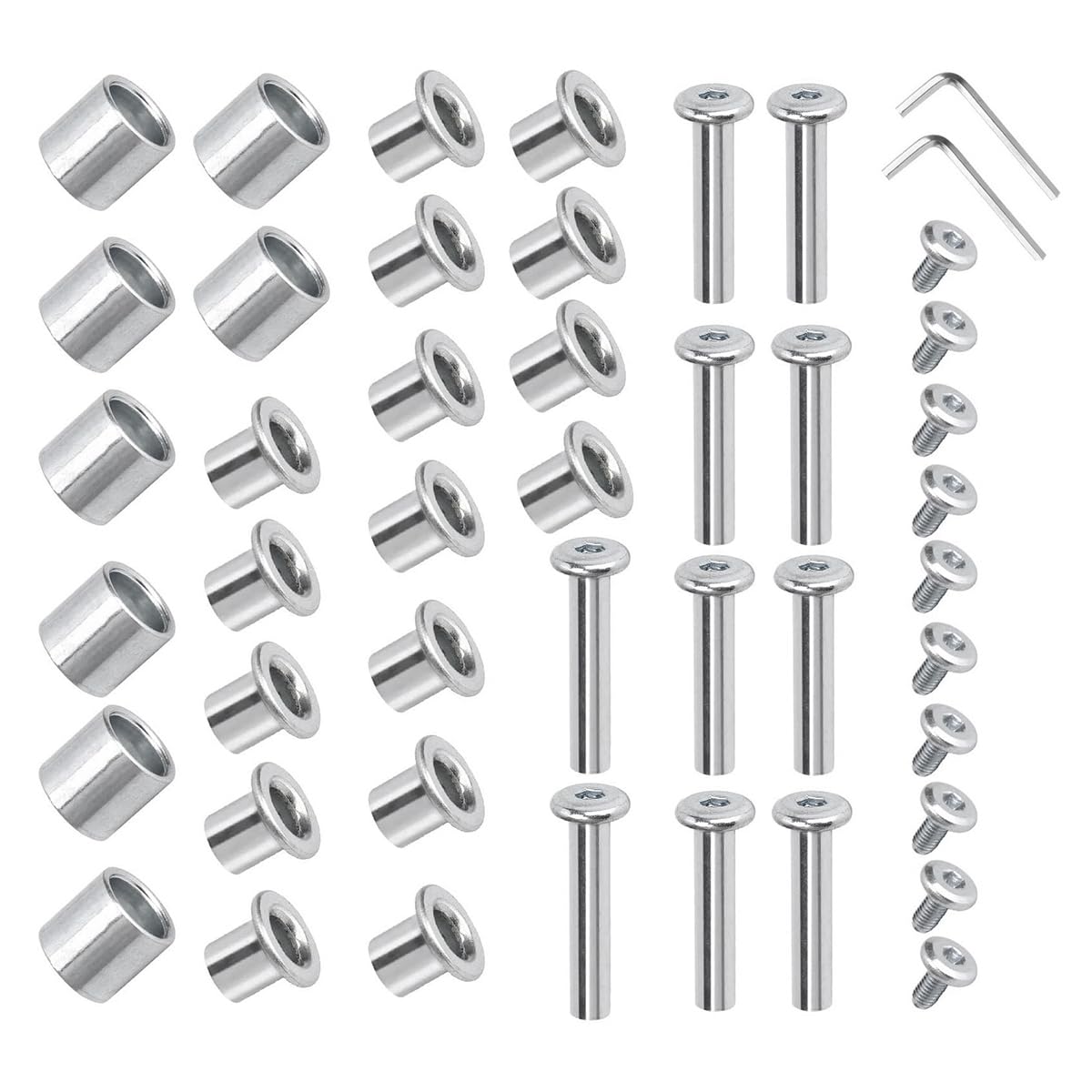 Inline Skate Wheel Roller Blades Replacement Kit - Skate Wheel Axles, Screws, and Wrench for Roller Skate Repair and Accessories