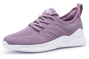 Akk Womens Walking Tennis Shoes - Slip On Memory Foam Lightweight Casual Sneakers for Gym Travel Work