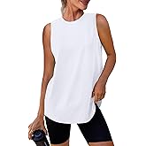 Womens Workout Tank Tops Lightweight Sleeveless Shirts for Women Loose Fit Tops for Athletic Running Tennis Yoga