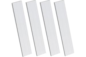 4PCS 6061 Aluminum Flat Bar 1/8" x 1.2" x 12"(T x W x L) Aluminum Flat Stock Strips for Fabrication Structural Support DIY Pr
