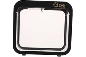 BCOATH Creative Aquarium LED Diodes Miniature Kits Desktop Decor Mini Fish Tank Detachable Small Fish Tank Fish Tank Mini Incubation Fish Tank Mini Fish Tanks Small Reptile Box Black