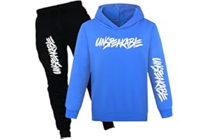 Boys and girls unspeakable fashionTracksuit2 Pieces Sweatsuit for Pullover Hoodies Jogging Pants Set 2-13 Years