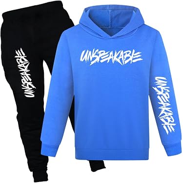 Survêtement Jogging Garçon 6-13 Ans – Ensemble Sweat à Capuche + Pantalon Sport Décontracté, Tissu Doux Et Respirant