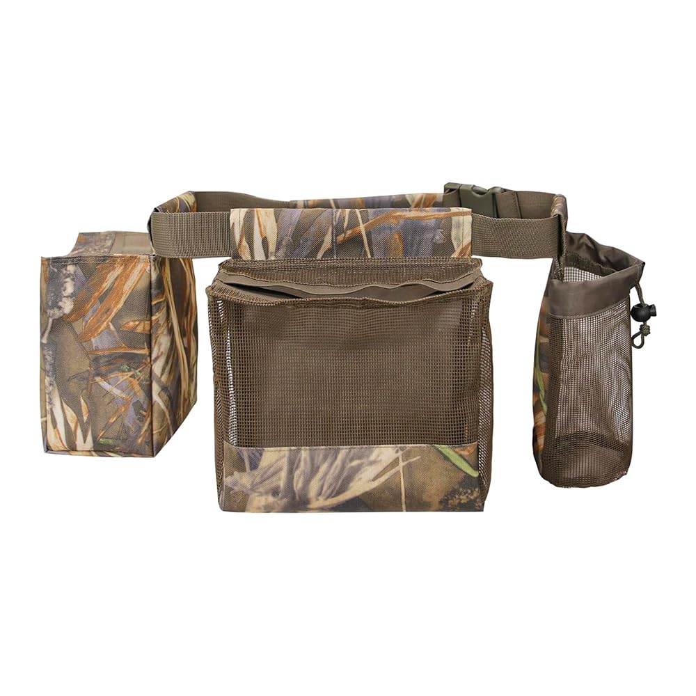 Namvo Multifunction Hunting Bags Belt,Adjustable Belts with Game Pouch Shell Bags Water Bottle Carrier,Field and Game Belt, Belt for Outdoor Hunting Camping Hiking Fishing,Camo