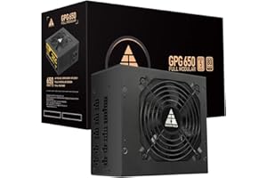 GOLDEN FIELD GPG650 Power Supply 650W, Full Modular 80+ GOLD, 5 Years Warranty, Computer PC ATX PSU 650W