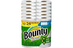 Bounty Select-A-Size Paper Towels, 12 Double Rolls = 24 Regular Rolls, White