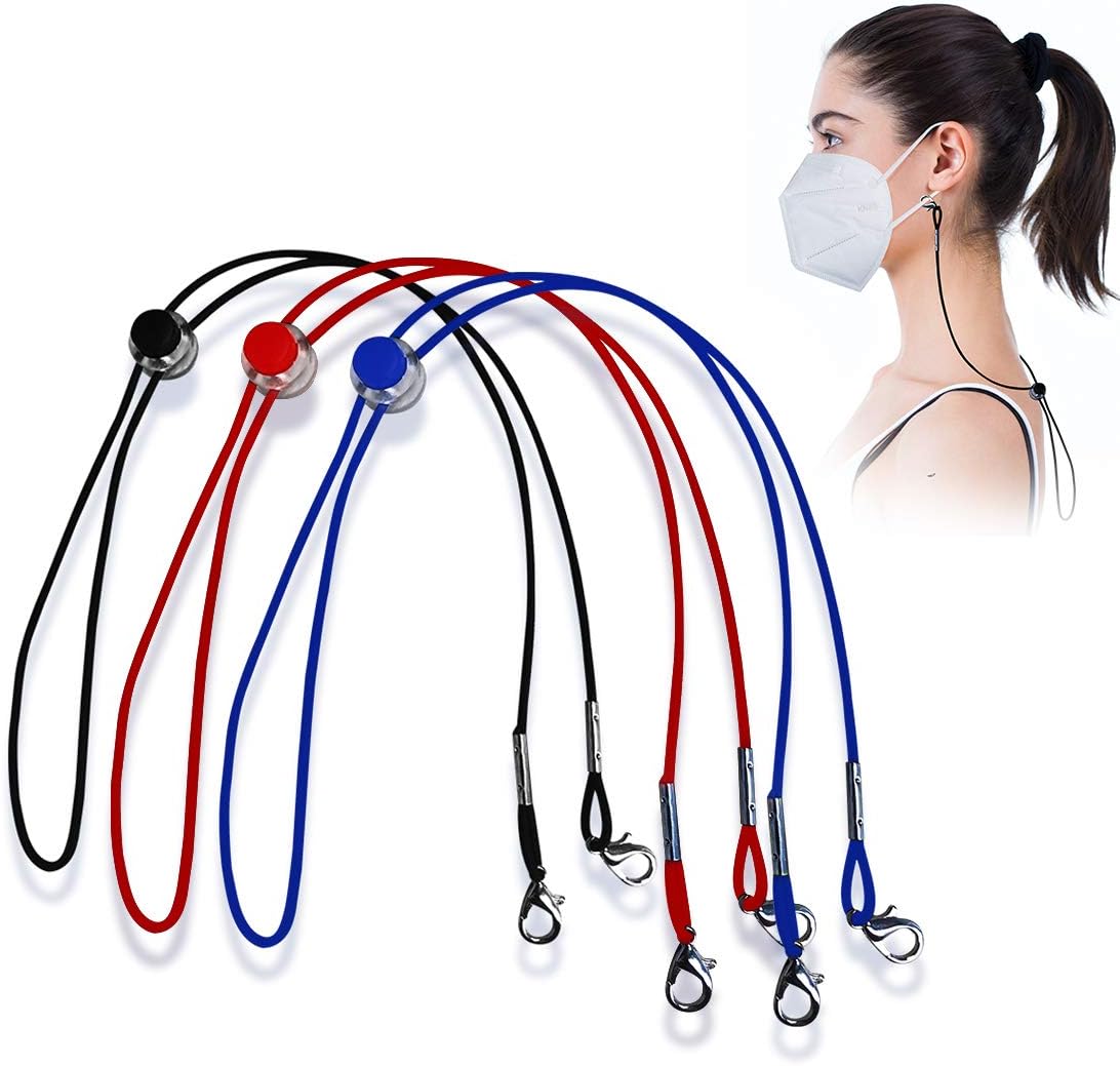 Adjustable Lanyard for Mask, IVARSOYA Lanyard Straps with