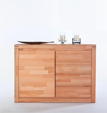 Massivmoebelversand.de Sideboard Kernbuche massiv (lackiert)