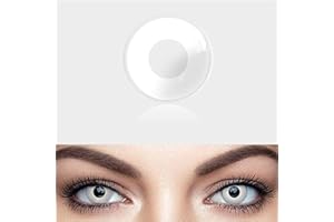 LIBRUVER Colored Contact Tweezer Inserter Set for Party With Portable Lenses Remover Suction Stick Set Pure White