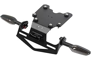 FTQYZDP Tail Tidy Kit for TENERE 700/XTZ700 2019-2025. Fender Eliminator Kit equipped License Plate Holder, License Plate Light, PLUG&PLAY Turn Signal Lights (Smoke)