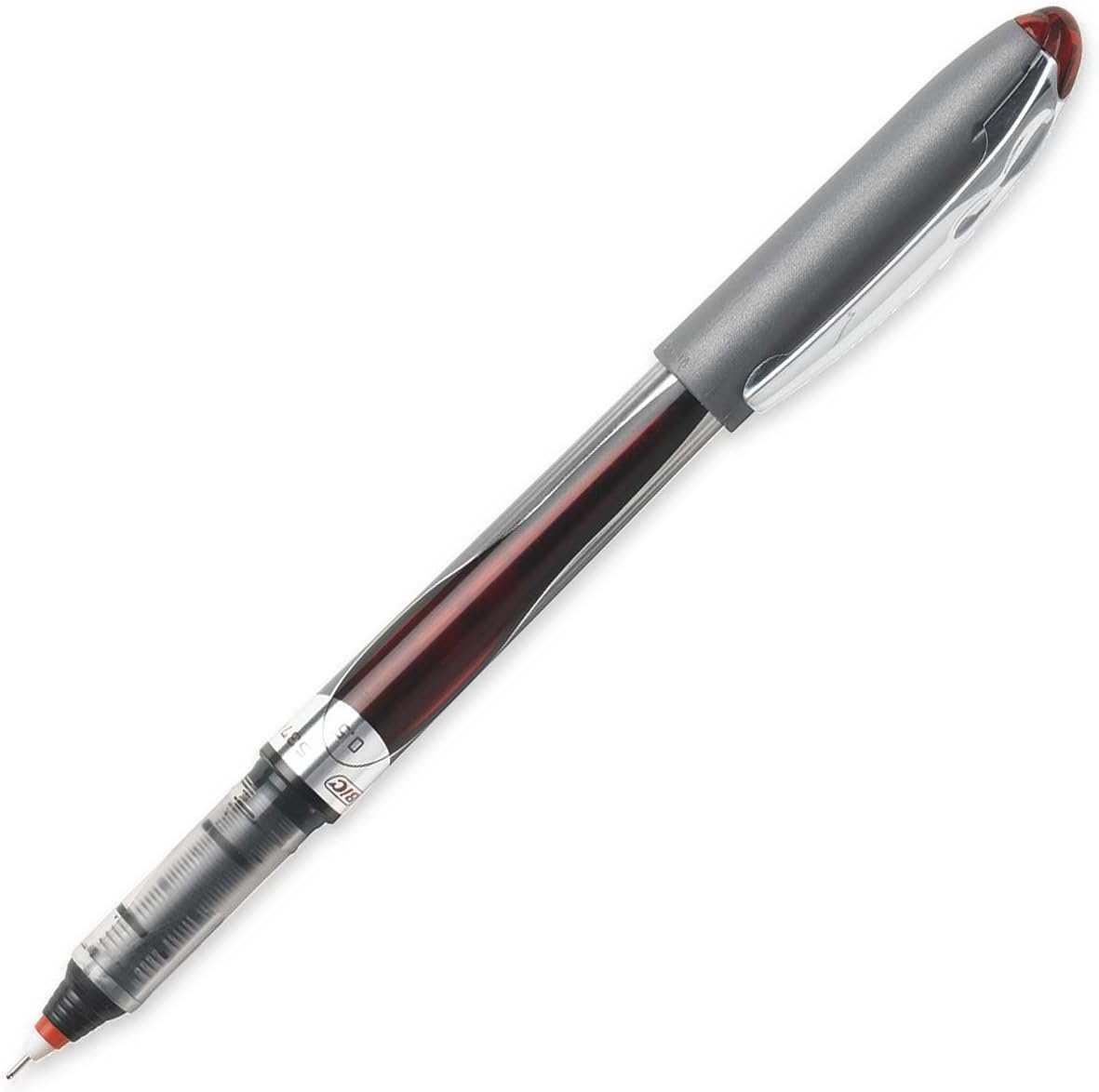 Bic pen needle point, free Ink, Red, microfine point (0.5 mm) #2 (070330338036)
