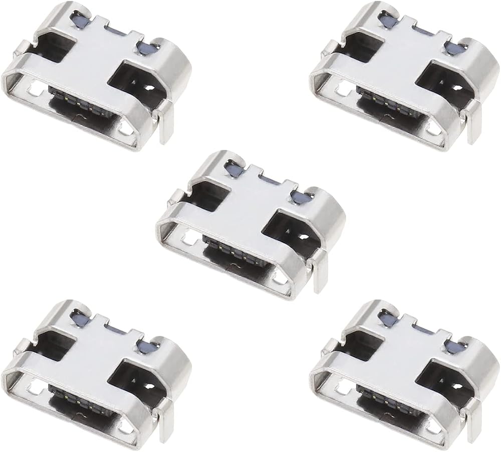 ECSiNG 5pcs Micro USB Charging Port Dock Connector for Huawei MediaPad T3