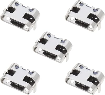 ECSiNG 5pcs Micro USB Charging Port Dock Connector for Huawei MediaPad T3