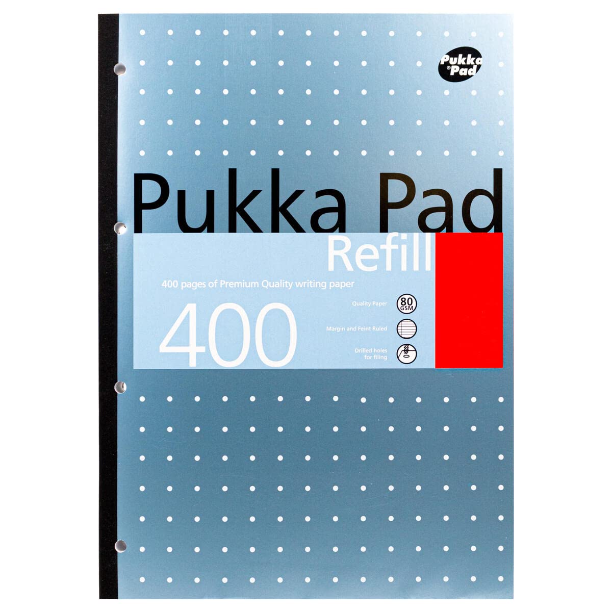 Pukka Pad, Refill Pad A4, 400 Page (Colours May Vary)