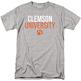 Clemson University Official Stacked Unisex Adult T Shirt