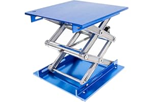 Wisamic Lab Jack Lift Tables 8x8 inches Aluminum Lifting Stand Platform Laboratory Scissor Support