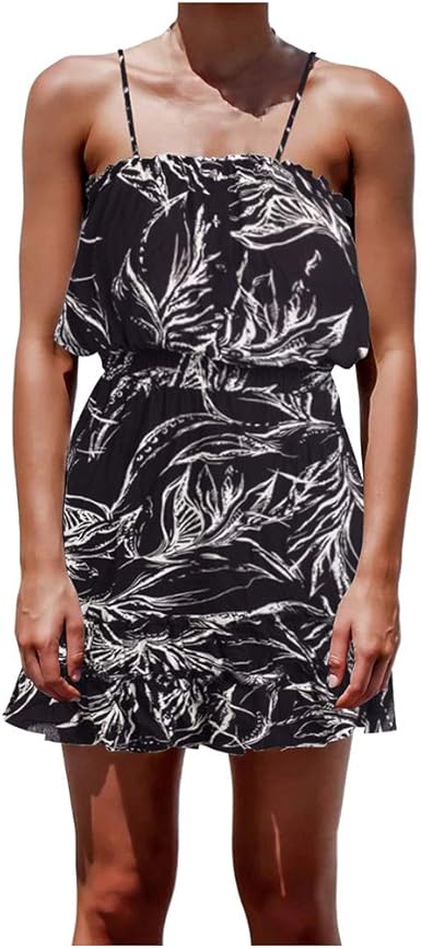 floral strappy midi skater dress