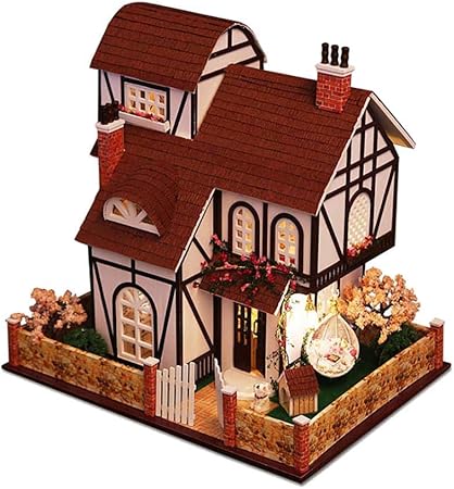casas de madera pequeñas de juguete