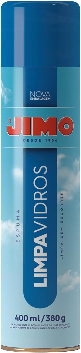 JIMO Limpa Vidros Carro Vitrine Janela Espelho Espuma Limpadora Não Escorre Aerossol 400ml