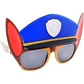 Sun-Staches Paw Patrol Child Sunglasses | Chase, Skye, Rubble, Zuma or Rocky Costume Accessory | One Size Fits Most Kids