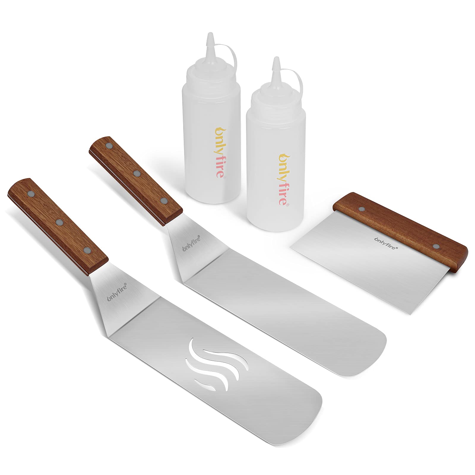 Onlyfire Multi-purpose Griddle Spatula Set - Fits Blackstone Grill and Other Grills