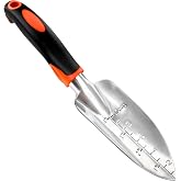 Garden Shovel Trowel with Measurement Gardening Shovel Hand Tools | Heavy Duty Garden Spade, Ergonomic Handle, For Planting Digging Transplanting