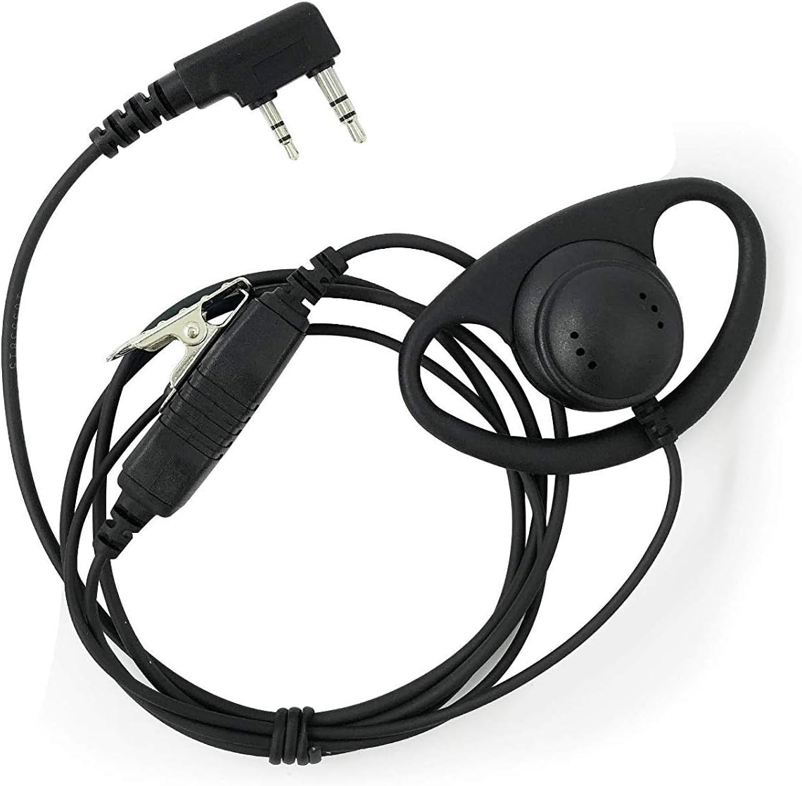 D Type Headphone Earpiece Headset PTT Mic for Kenwood NX220 NX320 NX1200 NX1300 NX3220 NX3320 TK2000 TK2302 TK2360 TK3000 TK3302 TK3360 TK3401 TK3406 TK3401 TK3501 TK2202 Portable Handheld Radio - Image 3