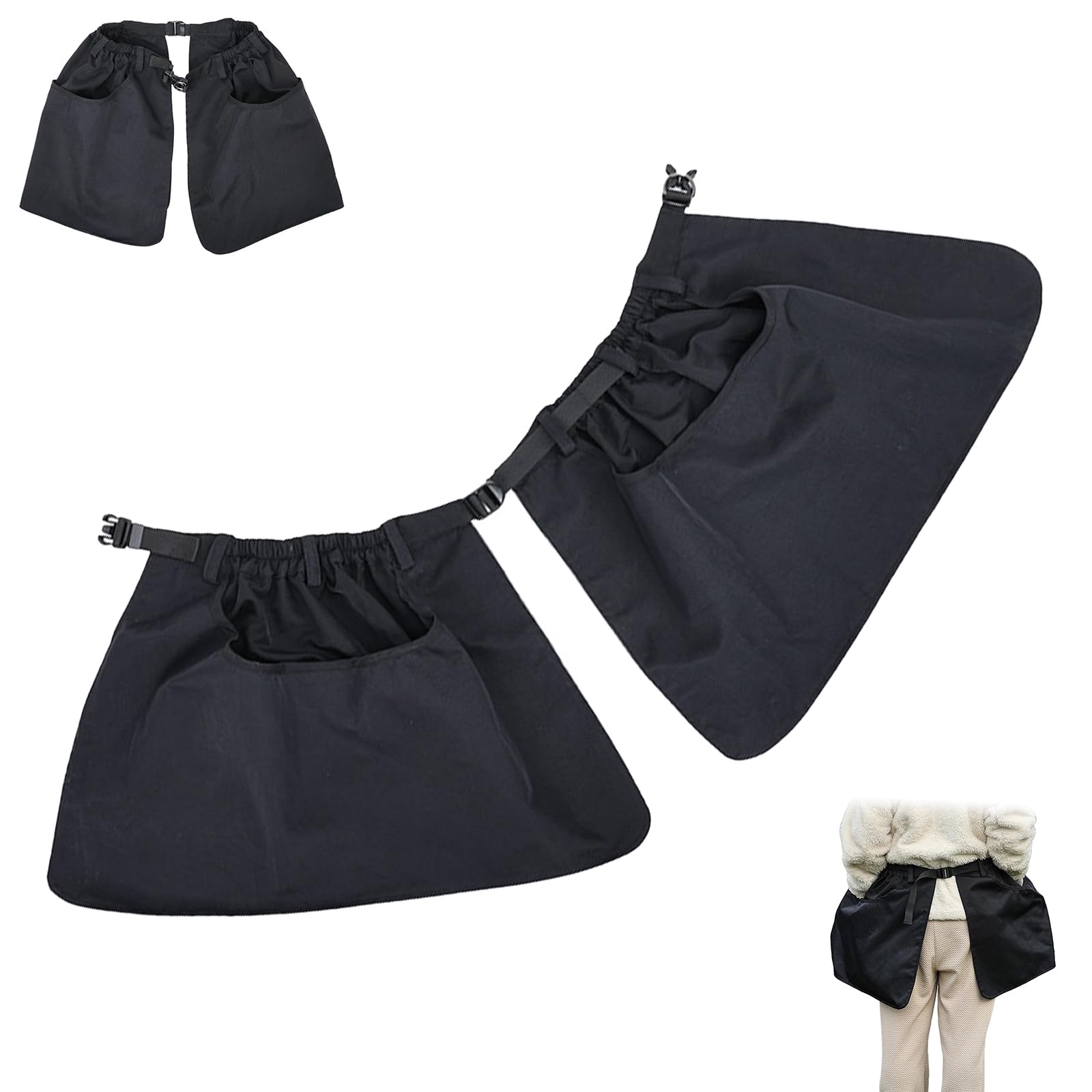 BWLEANSY Treat Bag for Dogs, Dog Trainer Treat Bag Apron, Waist Bag for Outdoor Training, Dog Training Bag, Treats, Dog Treat Bag with Hands-Free Function (L)