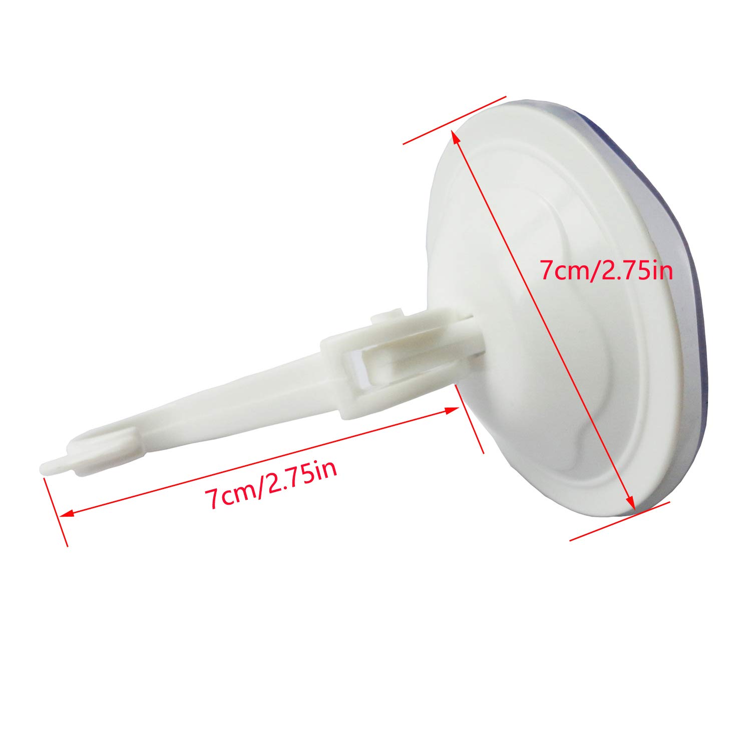 SANSUM Vacuum Suction Cup Hooks 6pcs, Strong Vacuum Removable Holder for Kitchen Restroom Bathroom and Room Hanger Storage