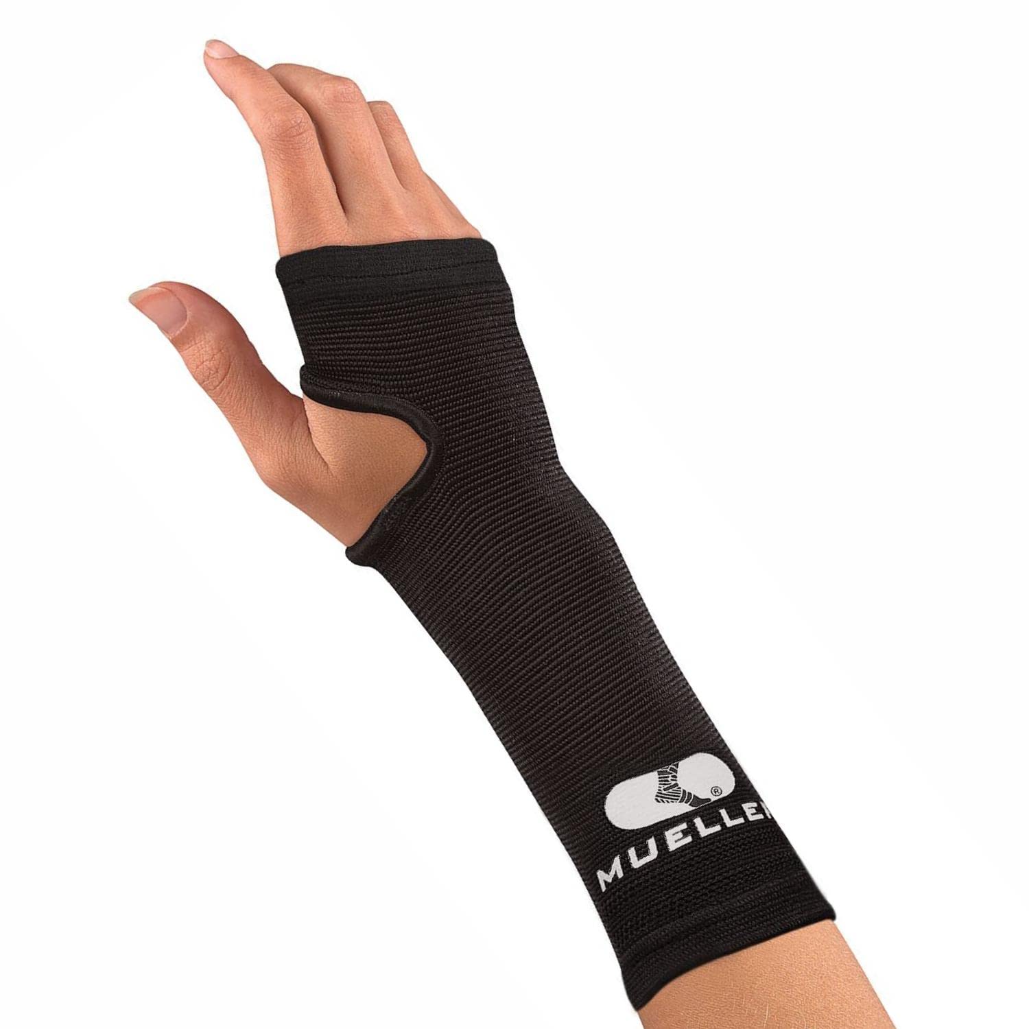 MUELLER Elastic Wrist Support - Regular,Black - black