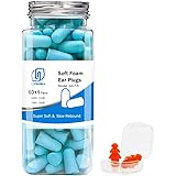 LYSIAN Lake Blue Ultra Soft Foam Earplugs 60 Pairs, 38dB SNR Noise Cancelling Ear Plugs for Sleeping, Snoring, Work, Shooting