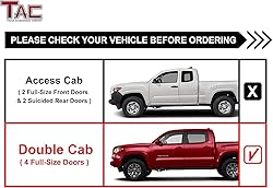TAC Side Steps Running Boards Fit 2005-2023 Toyota