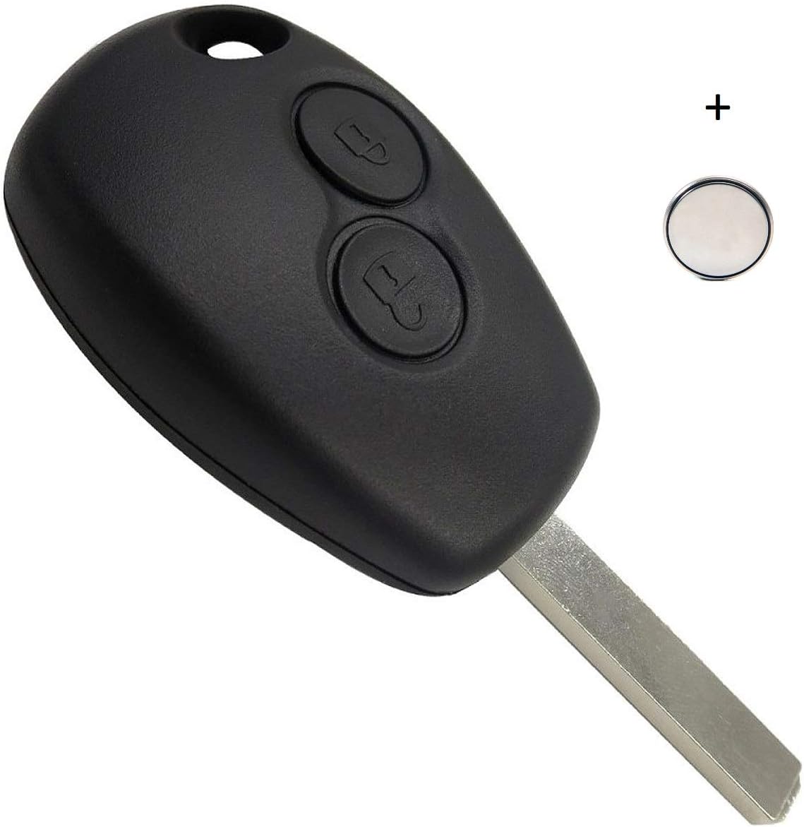 Guscio Chiave Telecomando Per Renault Clio, Twingo, Megane - Cover 2 Tasti, Sostituzione Originale - Foto 7