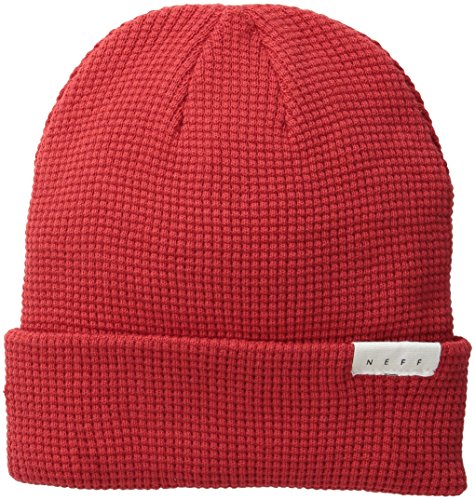 Buy neff Men's Peg Beanie, Red, One 