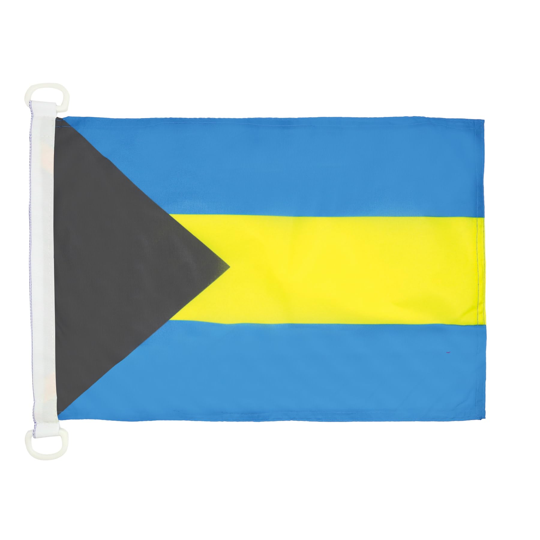 AZ FLAG - Bahamas Nautical Flag - 18'' x 12'' - For Outdoor and Boat - Bahamian Banner Knitted Polyester with Two Plastic Rings - Vivid Colors - 12x18 in - 45x30 Cm — image 1