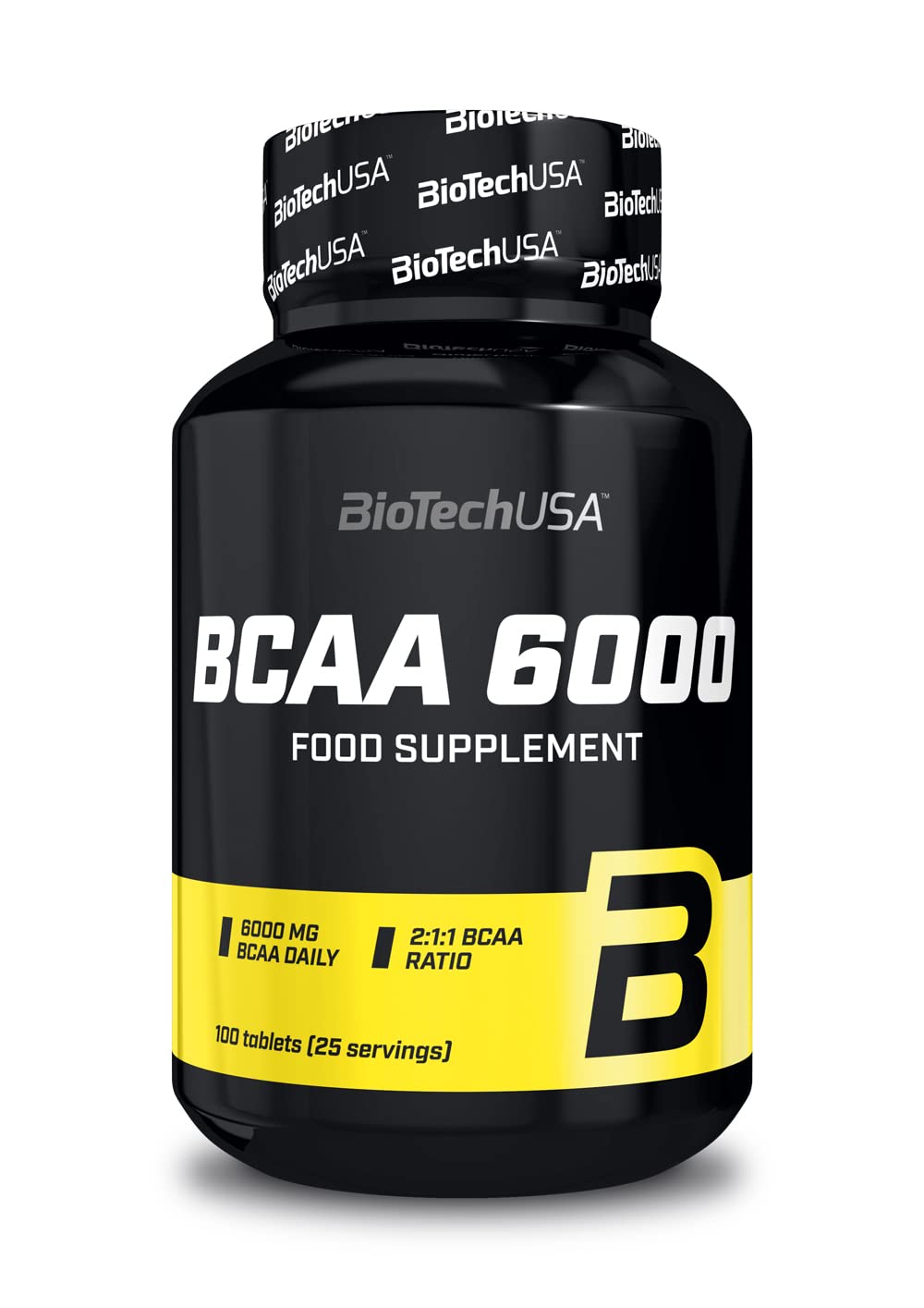 BioTechUSA BCAA 6000 Tablets | 6,000mg | 2:1:1 Ratio BCAAs | for Muscle Growth & Energy, 100 Tablets