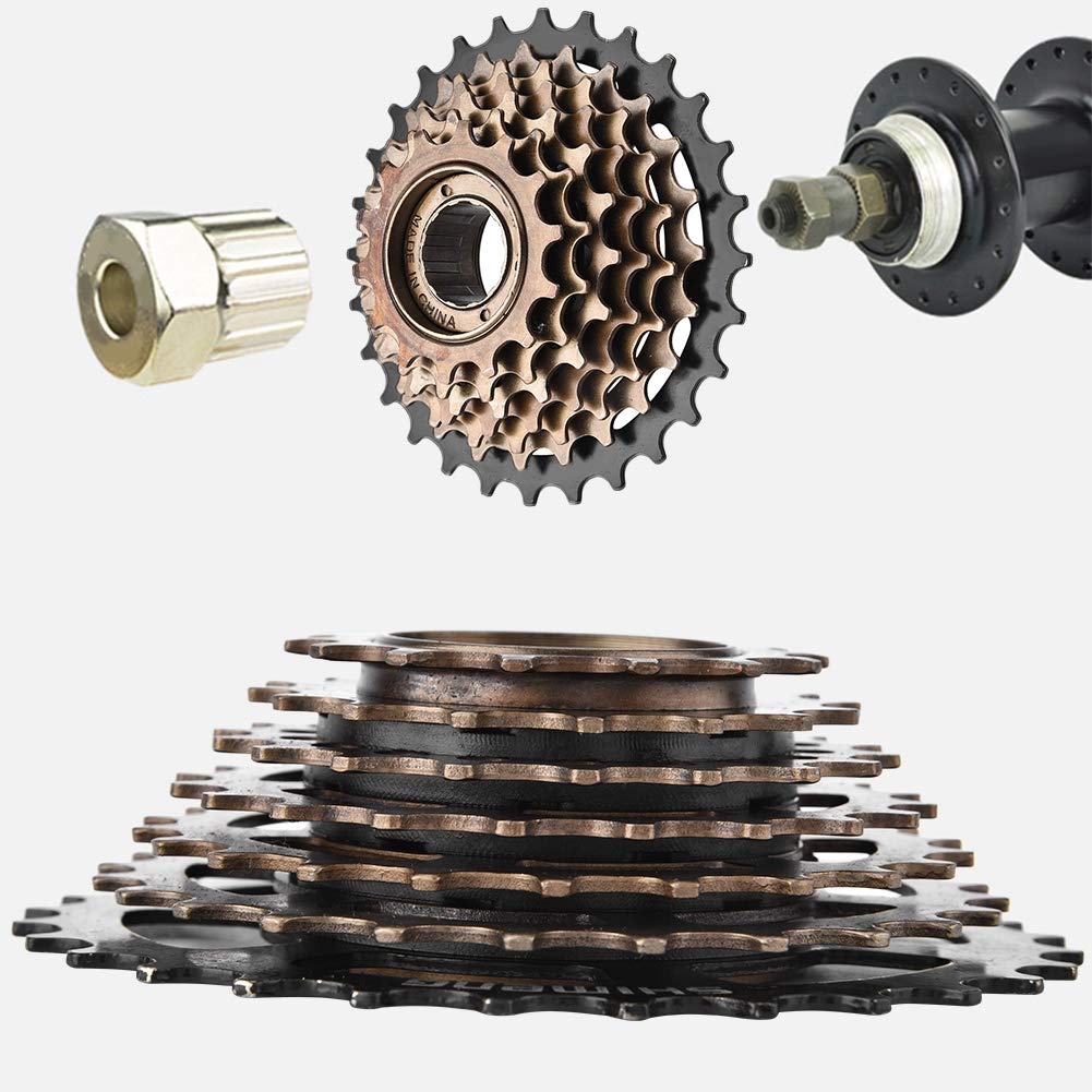 fegayu 7-speed bike cassette, reliable freewheel, for bicycle bikes