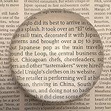 Magnifying Glass Dome - Genuine Crystal Glass Magnifier - Easy to Glide Paperweight - Professional Grade Reading Aid for Blueprints, Maps, Newspapers - Comes in a Nice Gift Box (MEDIUM 3.15