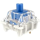 Gateron G Pro 3.0 Blue Switches for Mechanical Keyboard,3-Pin 60gf Clicky/Pre-Lubed/Pin-Enhanced Switches(108pcs,Blue)