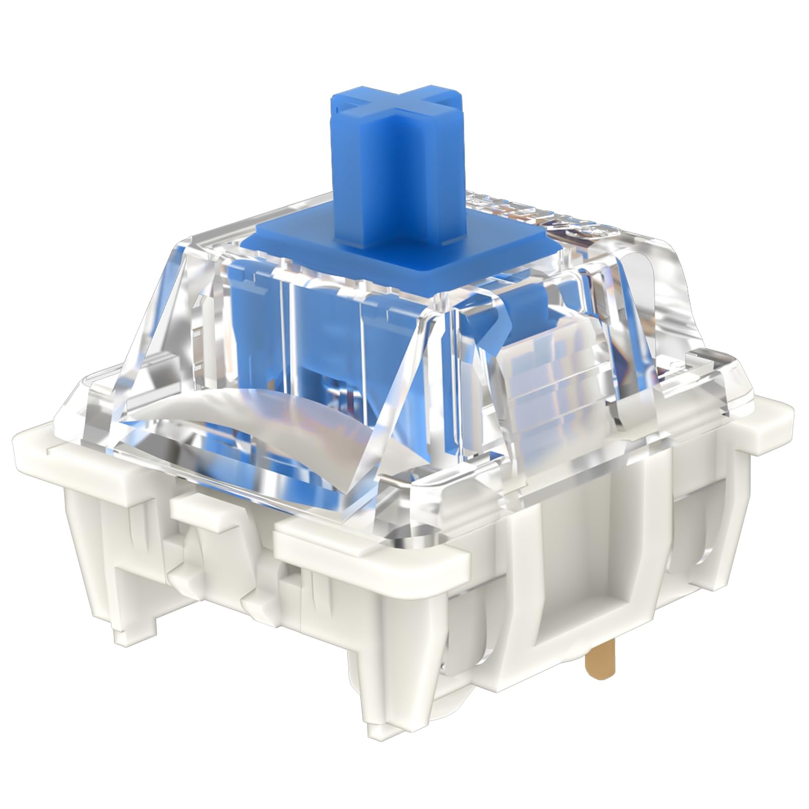 Gateron G Pro 3.0 Blue Switches for Mechanical Keyboard,3-Pin 60gf Clicky/Pre-Lubed/Pin-Enhanced Switches(108pcs,Blue)