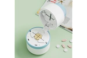 Pill Cutter - Pill Splitter with Stainless Steel Blade for Cutting Small Pills or Large Pills in one Third, Suitable for Cuti