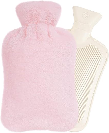 Amazon Com Easycosy Long Hot Water Bottle Bed Warm Waist Warm Back Hot Water Bottle With Super Soft Plush Material Cover 2l Pure Natural Rubber 33cm For Back Neck Legs Pink Health Personal