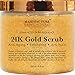 Majestic Pure 24K Gold Scrub, Body & Facial Scrub for Men and Women, Ancient Anti Aging Face and Body Scrub Formula Helps Bringing Youthful Radiance - 8.8 Oz