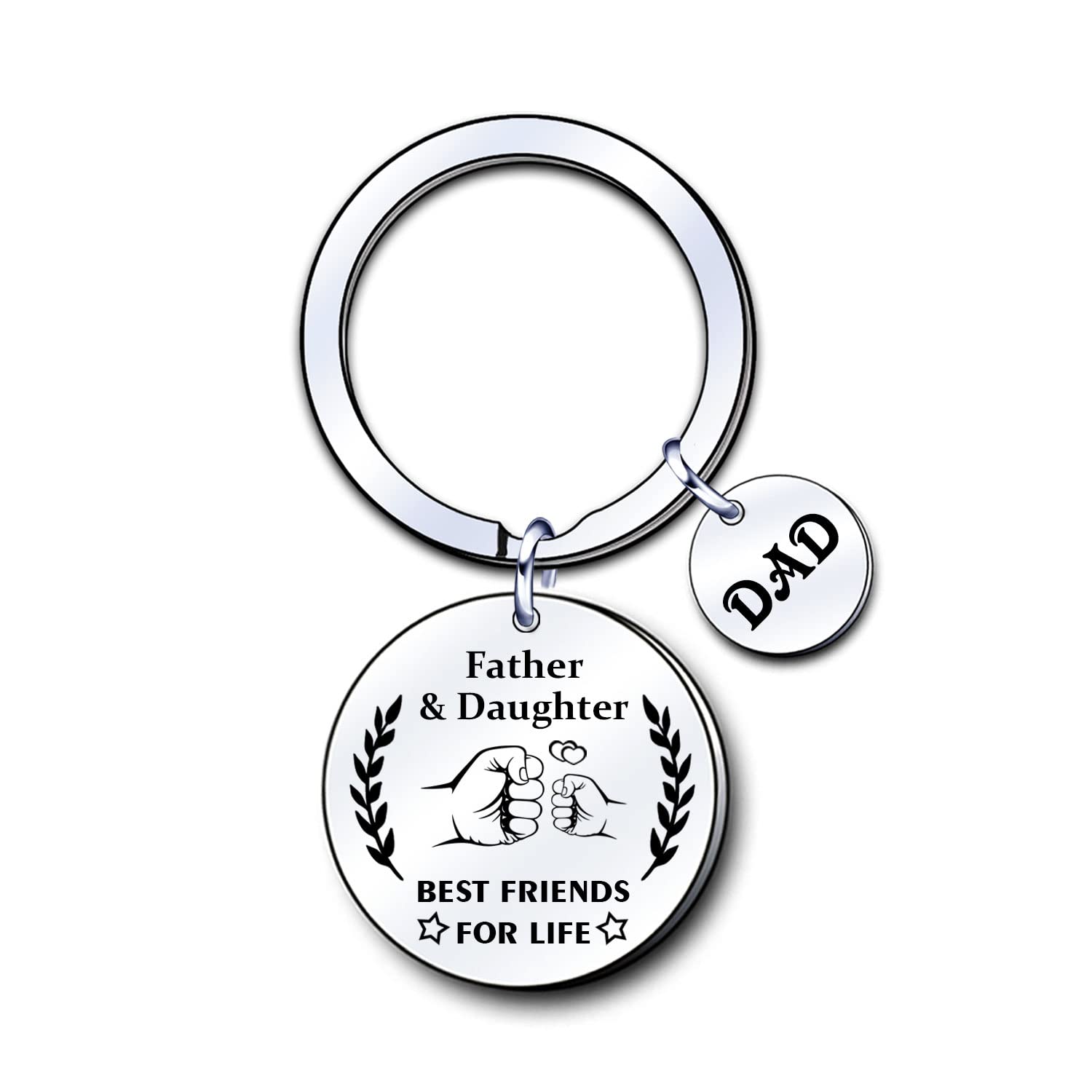 ZYMGUO Dad Gifts Keyring Keychain,Dad Gifts from Daughters Son, Birthday Gifts for Dad Father,Dad Presents,Dad Birthday Gifts,Daddy Birthday Gifts
